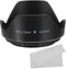 PATIKIL 49mm Camera Lens Hood, Flower Lens Hood Protector with Cloth for Nikon, Fujifilm, Pentax, Leica