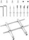 QWORK Camera Lens Opening Repair Tool Kit, DSLR Set, 3/8" to 3-15/16" Lens Repair, Anti-Magnetic Tips, Screws