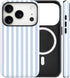 flewfun Magnetic for iPhone 17 Pro Case Cute Stripes Phone Case, Shockproof Slim