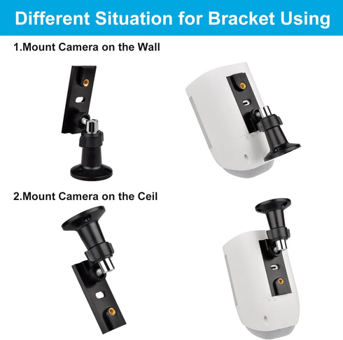 Mount Bracket for Ring Spotlight Cam Plus/Pro, Adjustable Ceiling Mounting Bracket for Better View Angle, 1-Pack, Black