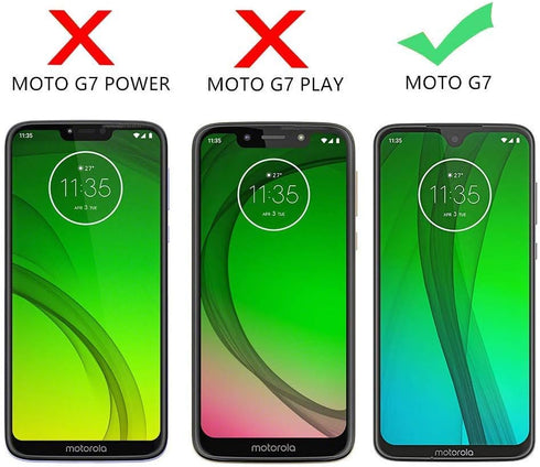 for Moto G7 Case - Slim Shockproof Clear Floral Pattern TPU Back Phone Cover for Motorola Moto G7 / G7 Plus