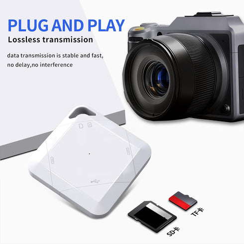 Hotcatconn iPhone/ipad/Android/Mac/Computer/Camera,5 in1 New SD Card Reader for Micro SD Card Reader Trail Camera