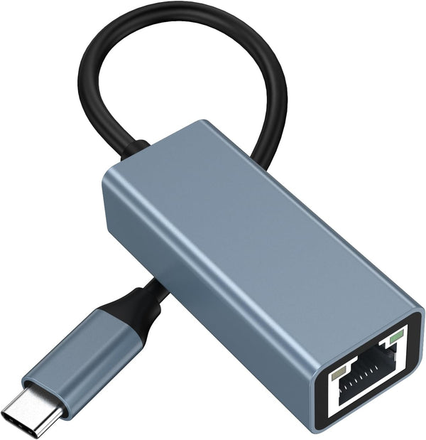 USB C to Ethernet Adapter, Driver Free RJ45 to USB C, 100Mbps Type-C Ethernet LAN Network Adapter for MacBook Pro/Air,