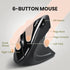 Perixx PERIMICE-713 Wireless Ergonomic Vertical Mouse - 800/1200/1600 DPI - Right Handed, Recommended for RSI Users
