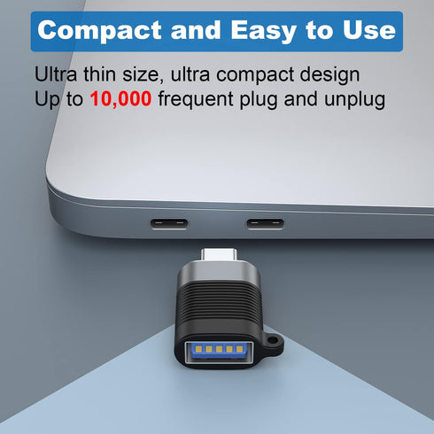 AreMe USB C Adapter (6 Pack), Micro USB Male to USB C Female, USB 3.0 Male to USB C Female Converter Connector