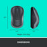 Logitech MK270 Wireless Keyboard and Mouse Combo, 2.4 GHz Wireless for Windows, Compact Mouse, Black