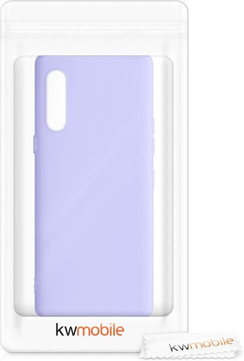 kwmobile Soft Slim Case for LG Velvet, Protective TPU Silicone Cover in Lavender