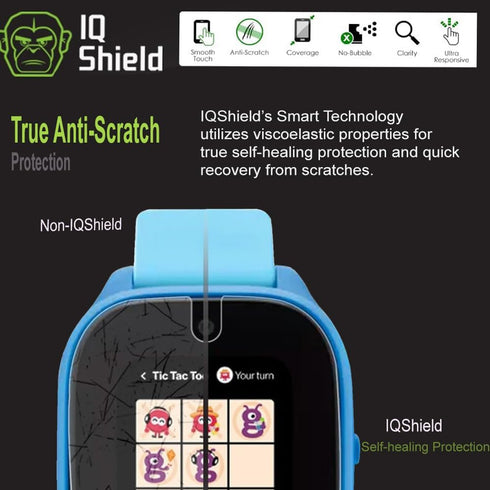 IQShield Screen Protector (6-Pack) Compatible with Verizon Gizmo Watch 2 - Anti-Bubble Clear TPU Film