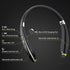 Bluetooth Headset, 2024 Upgraded Neckband Headphones with Retractable Earbuds, Noise Cancelling Stereo Earphones
