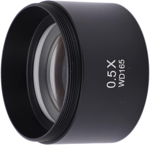 WD165 0.5X Objective Lens, Wide Field Magnification Microscope Lens for Laboratory Use