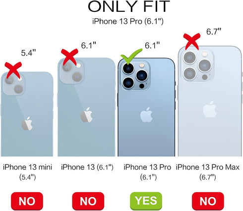 BENTOBEN for iPhone 13 Pro Case - 360° Ring Kickstand Magnetic Car Mount Supported Protective Cover for iPhone 13 Pro