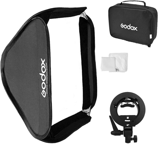 Godox 24" x 24" Softbox with S-Type Bowens Mount Bracket for Studio Photography Lighting