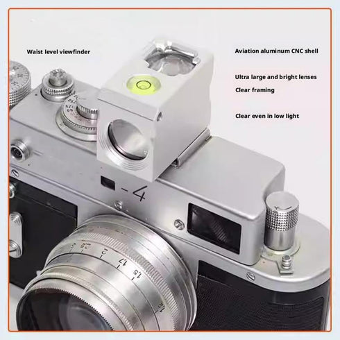 GINTBN 50mm Waist Level Viewfinder,Retropia Optical Waist Level Viewfinder, Replacement Camera External Optical