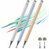 Stylus Pen for Touchscreen, 3pcs 2in1 High Precision Sensitivity Stylus, Compatible with iPhone, iPad, Android,