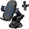 Wireless Car Charger, 15W Qi Fast Charging Auto-Clamping Air Vent Mount, Long Arm Suction Cup Holder for iPhone