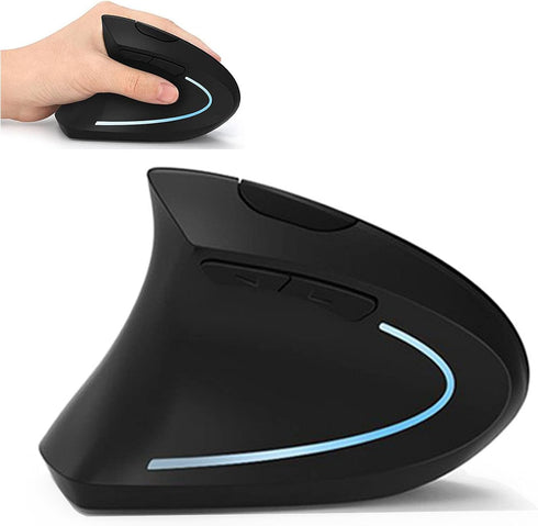 Lekvey Left Handed Mouse, Wireless 2.4 GHz USB Lefty Left Hand Ergonomic Vertical