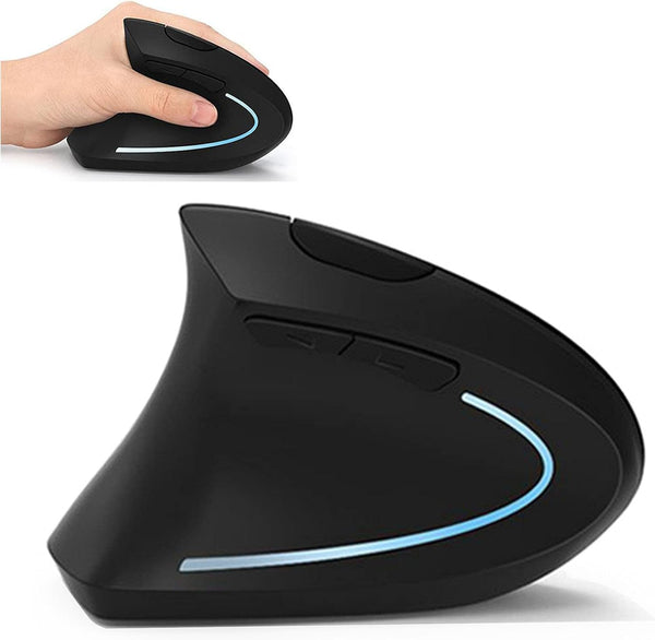 Lekvey Left Handed Mouse, Wireless 2.4 GHz USB Lefty Left Hand Ergonomic Vertical