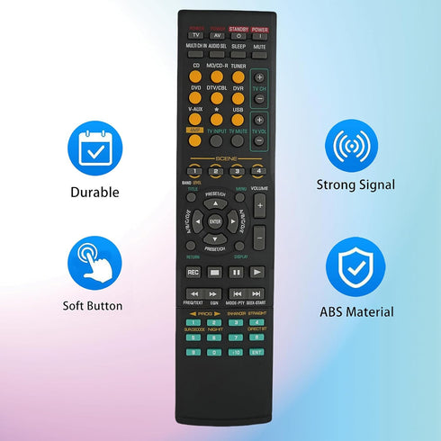 Remote Control for Yamaha AV Receiver RX-V563 HTR-6140 WJ40940EX YHT280 YHT-391 RAV310 RX-V1900 HTR6130