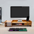 Computer Monitor Stand, Tabletop Computer Rack with Lockable Drawer, Wood Monitor Stand, Suitable for Study, Office