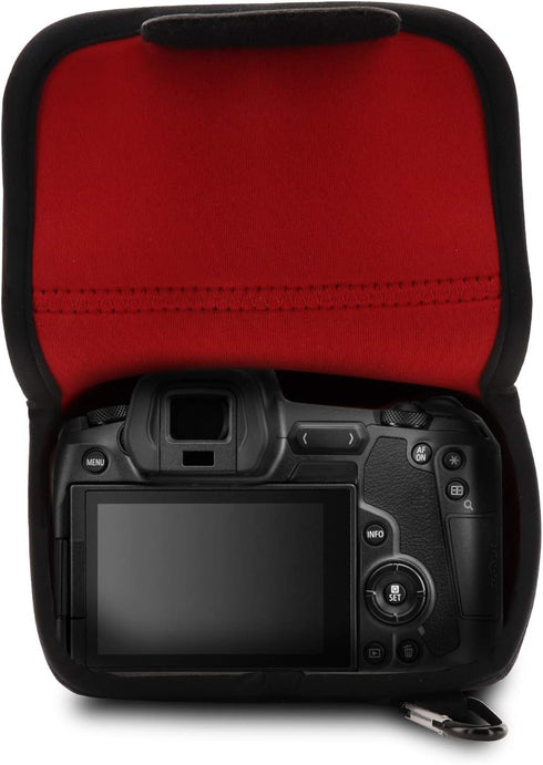 MegaGear MG1556 Ultra Light Neoprene Camera Case for Canon EOS Ra, RP, R (24-105mm) - Black