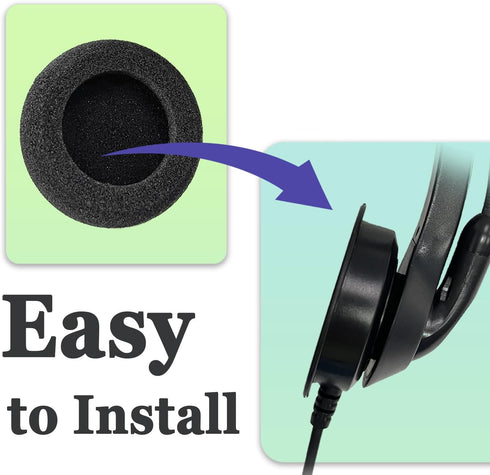 Jabra Replacement Foam Ear Cushions for PRO 920 935 930 9450 9460 9465 9470 9400BS GN1900 (10 Pack)