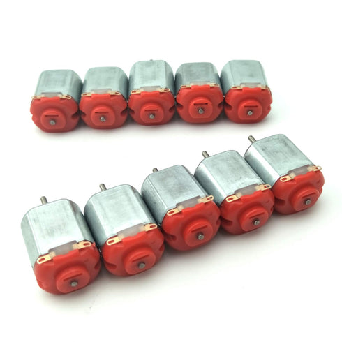 10pcs Micro 130 DC Motor - Strong Magnetic Brushed Electric DC Motors for DIY Remote Control Toy Cars