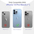 iPhone 13 Pro Max Case with Screen Protector, Floral Clear Shockproof Soft TPU Bumper Cover 6.7 Inch (Lavender/Purple)
