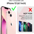 TAURI 3 in 1 for iPhone 13 Case Pink, Military-Grade Drop Protection Slim Shockproof Lanyard Case 6.1 inch