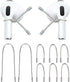 Ear Hooks for AirPods & All in-Ear Headphones with Stems, Secure & Comfortable Fit, Easy to Install (EG6+2)