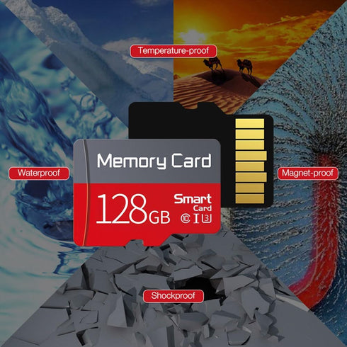 128GB TF Card Flash Memory Card, Ultra High Speed U3 C10 with Adapter