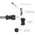 A1M2F 99.99% 1 2 1ft 2 Pack RECOIL Oxygen Free Copper Male to Female RCA Y Adapter Car Audio Splitter Connectors