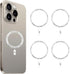 Magnetic Ring for Phone Case 4pack, Universal Magnetic Ring Sticker Support Wireless Charging, Magnetic Adapter Ring