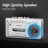 TOMASHI Cassette 3.5mm Portable Player with AM/FM Radio, Headphone Jack, Built-in Microphone