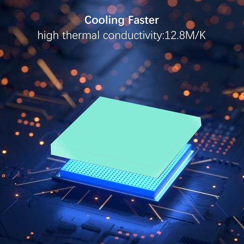 Silicone Thermal Pad, 80x40x2mm, for Laptop Heatsink/GPU/CPU/LED Cooler, High Temperature Resistance