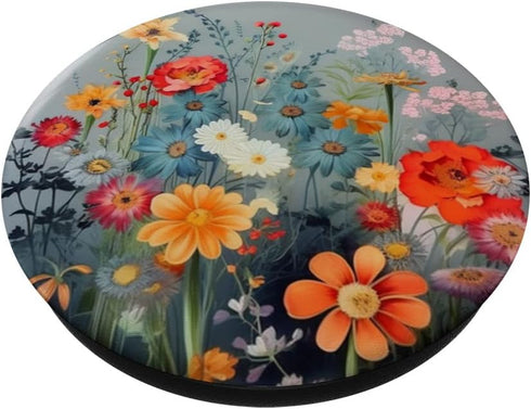 Flower Bouquet Floral Pattern PopSockets Adhesive Grip