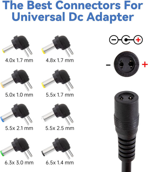HZHFCB 12V-19V/4.5A,MAX 20V-24V/4A 12V 24V 100V-240V 8 Power Supply Switching Mode Adjustable DC from to Variable