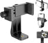 Smartphone Tripod Mount Holder, Adjustable Clip for Cell Phone, Digital Camera Bracket, Compatible with Most Cellphones