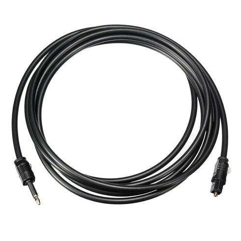 Diarypiece 3.5mm Toslink to Plug Digital Optical Audio Cable SPDIF Fiber Connector