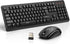 TECKNET Wireless Keyboard and Mouse Combo, Full-Size Ergonomic Keyboard & Optical Mouse, Low-Noise