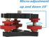 SQFOR +/-5 3 Camera Leveler, Tri-Wheel Leveling Base for Macro Photography with Degree Precision Adjustment, Aluminum