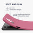 kwmobile Soft Slim Protective TPU Case Compatible with Samsung Galaxy A13 4G - Dark Rose