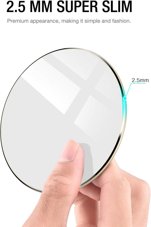 TOZO 2025 Upgraded Wireless Charger, 15W Max Fast Charging Pad for iPhone 16/15/14/13/12, Samsung Galaxy