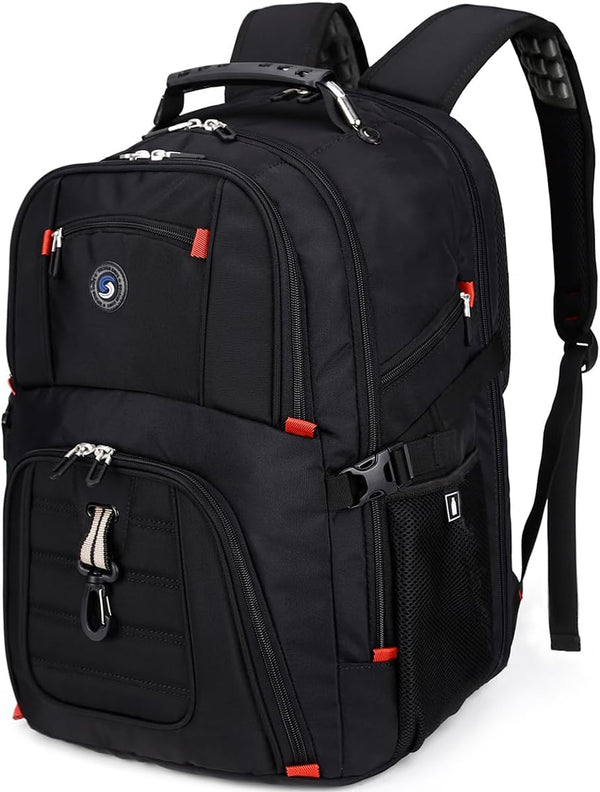 SHRRADOO Extra Large 50L Travel Laptop Backpack with combination lock, College High School