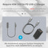 USB-C Charging Cable for Microsoft Surface Pro 7/6/5/4/3, Go3/2/1, Laptop 4/3/2/1, 20 cm, Requires 45W 15V/3A Charger.