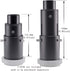 Variable Extension Telescope Camera Adapter for SLR Cameras, Prime-Focus or Eyepiece-Projection Photography