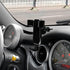 KUNGKIC for Mini R50 R52 R53 Hatch Auto Phone Holder, Aluminum Car Cradle, Rotatable Clip, Foldable Cell Phone Cradle