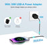 Pixel 7a 8 Pro Wireless Charger Pad, 15W Fast Charging Pad with Adapter for Google Pixel 8a 7 Pro 7 6 Pro 6, iPhone 15