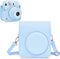 Rieibi Camera Case Compatible with Fuji Instax Mini 12, Carry Case for Fujifilm Instax Mini 12 Instant Camera - Pastel
