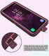 Shockproof Dropproof Case for Samsung Galaxy S9 Plus, Heavy Duty Protective Cover for 6.2 Inch (Purple/Pink)