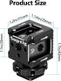 Suptig 3 Port Cold Shoe Mount with 1/4"-20 Thread for Camera Cage, Flash, LED Monitor, Microphone